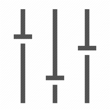 settings, adjustment, panel, controls, equalizer, sliders