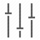adjustment, controls, equalizer, panel, settings, sliders icon