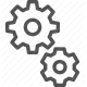 adjustments, configuration, gears, options, preferences, settings, setup icon