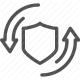 antivirus, cybersecurity, defensive, protection, safety, security, shield icon