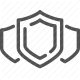 armor, defensive, guard, protection, safety, security, shield icon