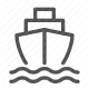 cargo, freight, logistics, maritime, sea, shipping, transportation icon