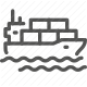 cargo ship, container vessel, freight, logistics, maritime, sea transport, shipping icon