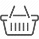 basket, checkout, commerce, consumer, purchase, retail, shopping icon