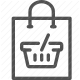 basket, cart, checkout, e-commerce, purchase, retail, shopping icon