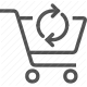 cart update, checkout, e-commerce, online shopping, purchase, return policy, shopping cart icon