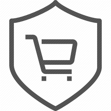 protection, security, shopping, cart, safe payment, shield, e-commerce