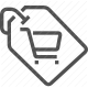 cart, discount, ecommerce, retail, sale, shopping, tag icon