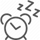 alarm clock, bedtime, napping, rest, sleep, snooze, zzz icon