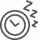 bedtime, clock, nap, rest, sleep, time, zzz icon