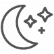 bedtime, dream, moon, night, rest, sleep, stars icon