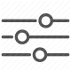 adjustment, controls, equalizer, photo editing, settings, sliders icon