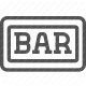 bar symbol, betting, casino, gambling, jackpot, luck, slot machine icon