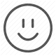 emotion, face, feedback, happy, positive, smiley icon