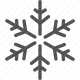 cold, crystal, decoration, seasonal, snowflake, symmetry, winter icon