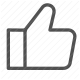 approval, endorsement, like, recommend, social media, support, thumbs up icon