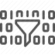 data, filtering, funnel, options, preferences, settings, sorting icon