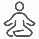 health, meditation, relaxation, spa, therapy, wellness, yoga icon