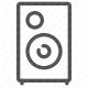 audio, electronics, loudspeaker, multimedia, music, sound, speaker icon