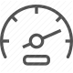 car, dashboard, gauge, measurement, navigation, speedometer, velocity icon