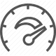 dashboard, gauge, measurement, meter, performance, speed, speedometer icon