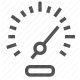 acceleration, dashboard, gauge, measurement, speed, speedometer, vehicle icon