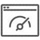 acceleration, dashboard, fast, gauge, measurement, speedometer, velocity icon