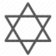 hebrew, israel, jewish, judaism, religion, star of david icon