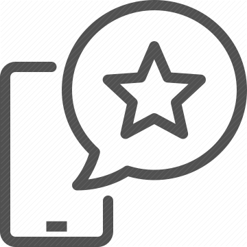 chat, speech bubble, message, rating, star, favorite, feedback