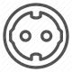 circuit breaker, electrical safety, electricity, outlet, power strip, surge protector, voltage protection icon