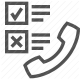 checklist, communication, feedback, phone, questionnaire, research, survey icon