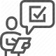 checkmark, data collection, feedback, poll, questionnaire, research, survey icon