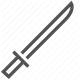 blade, crime, sword, violence, weapon icon