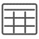 cells, grid, layout, matrix, rows, spreadsheet, table icon