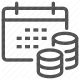 calendar, due date, finance, money, payment, schedule, tax icon