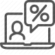 accounting, calculator, e-filing, finance, online, percentage, tax icon