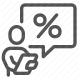 accounting, calculation, deduction, finance, money, percentage, tax icon