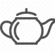 beverage, hot drink, pot, tea, teapot icon