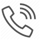 call, communication, receiver, ring, telephone icon