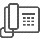 call, communication, landline, receiver, telephone icon