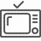 broadcasting, electronics, entertainment, media, screen, television, video icon