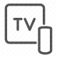 broadcast, electronic devices, entertainment, media, remote control, television, tv set icon