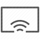 connectivity, media, smart tv, streaming, television, wifi, wireless icon