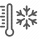 climate, cold, freezing, snowflake, temperature, thermometer, weather icon