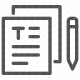 document, editing, notes, paper, pen, text, writing icon