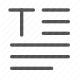 alignment, content, document, edit, format, text, writing icon