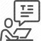 communication, document, edit, input, text, typing, writing icon