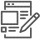 compose, document, edit, notes, pencil, text editing, writing icon