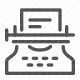 communication, document, keyboard, text, typewriter, vintage, writing icon