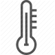 climate control, cooling, heating, hotel amenity, temperature, thermometer, weather icon